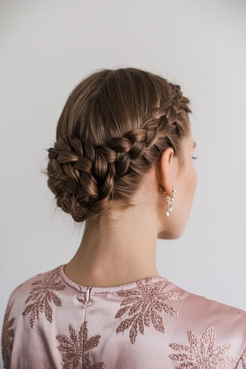 10.low braided bun