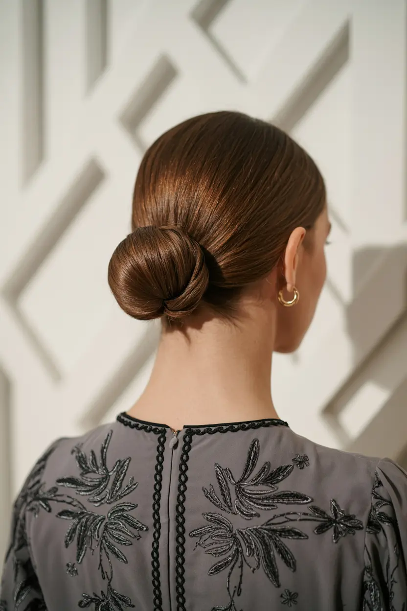 12.classic mid length bun