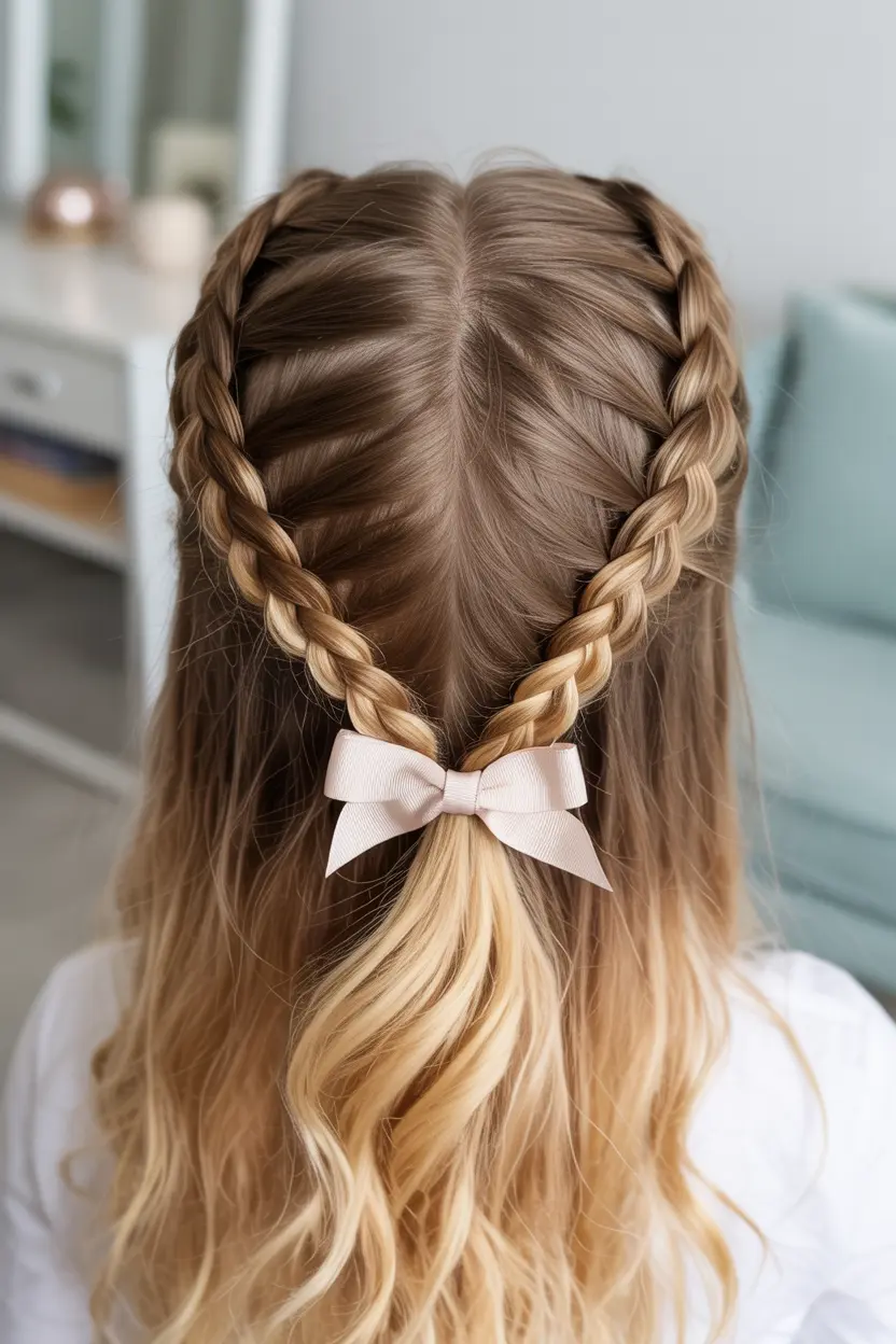 12.heart shaped braid design