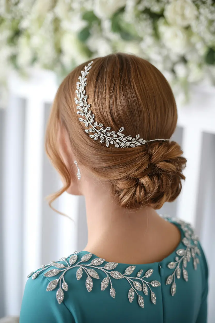 14.sculpted updo with pins