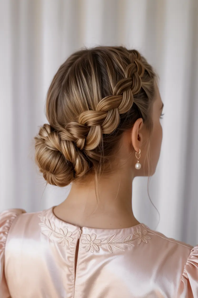 15.half braided updo