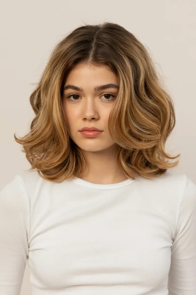 19. 90s Blowout Hair with Subtle Waves