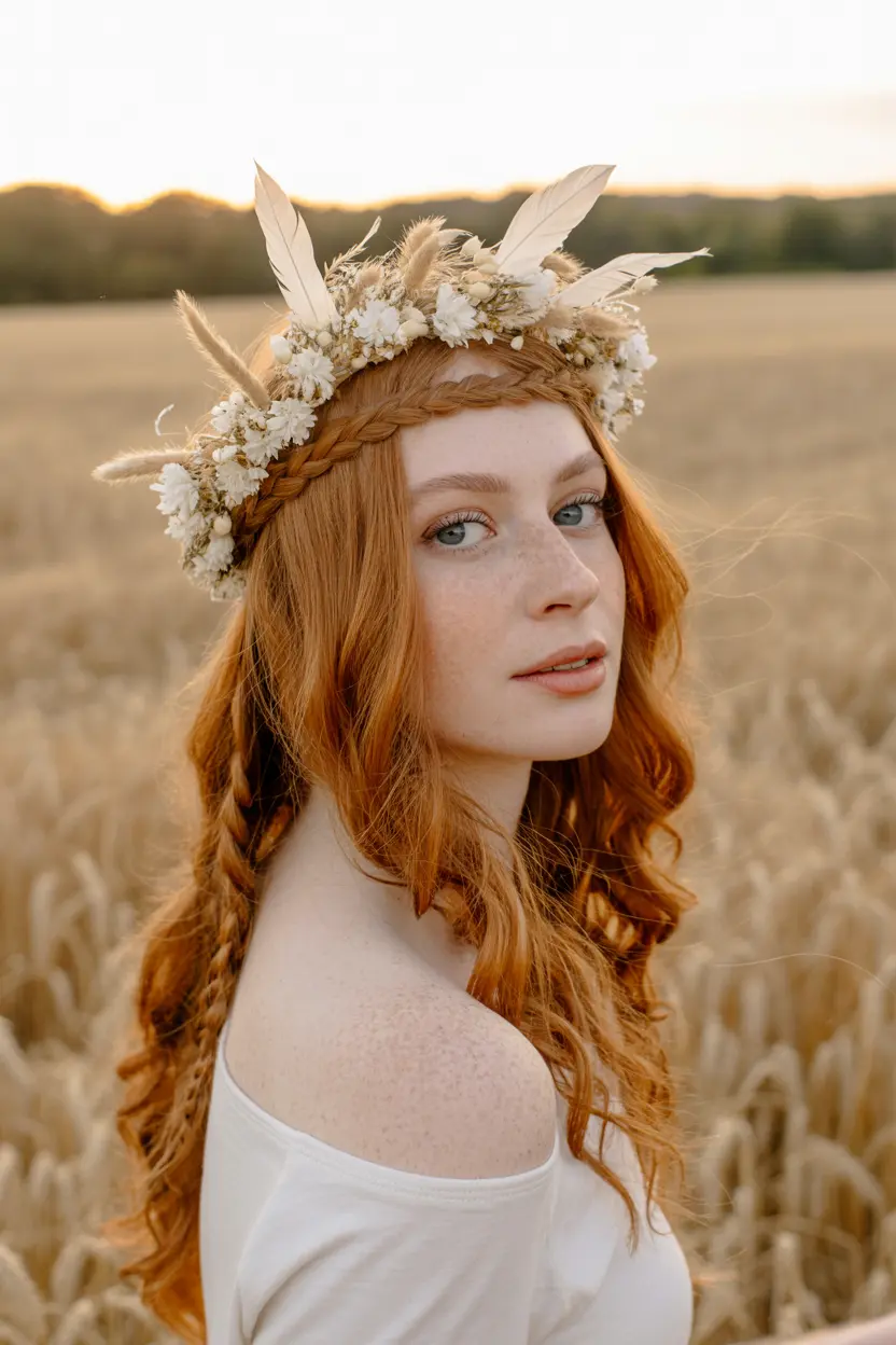 2.boho braided crown