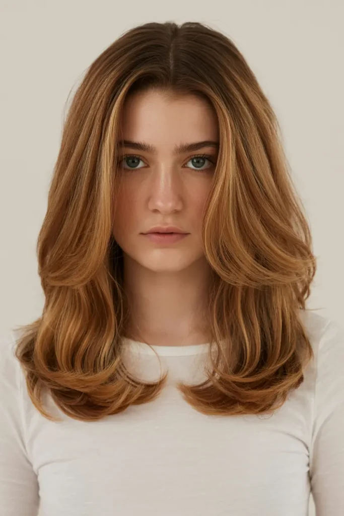 4. Sleek 90s Blowout Hair