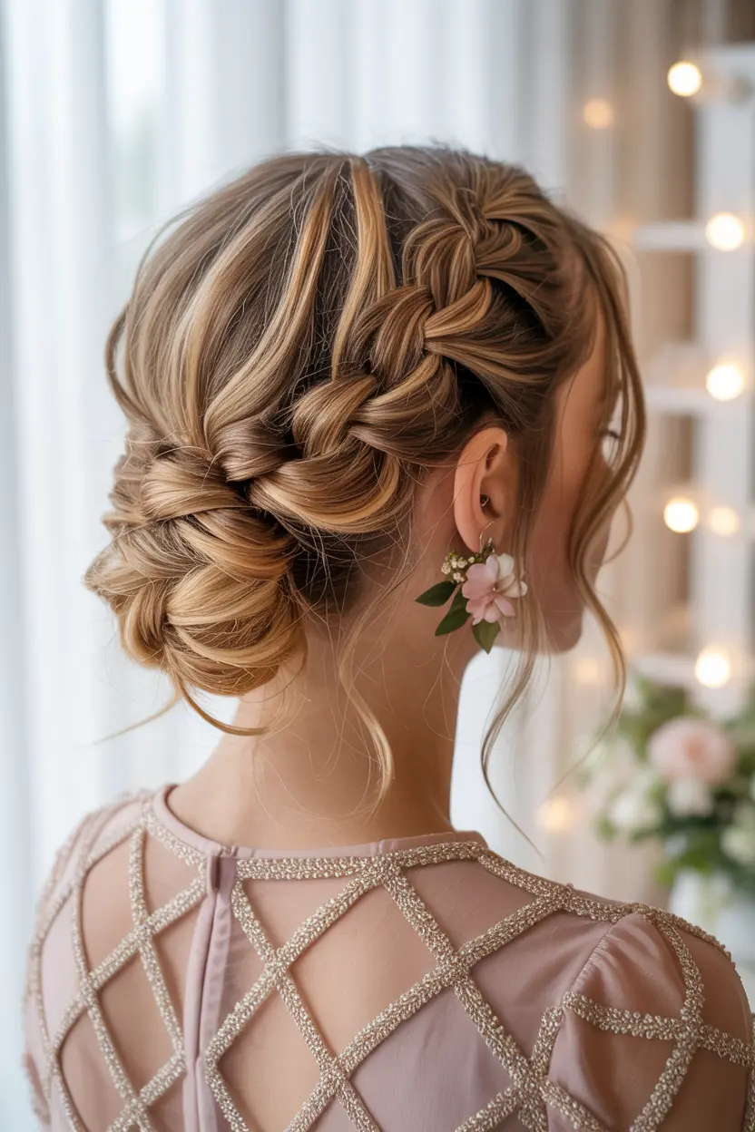 5.romantic twisted updo