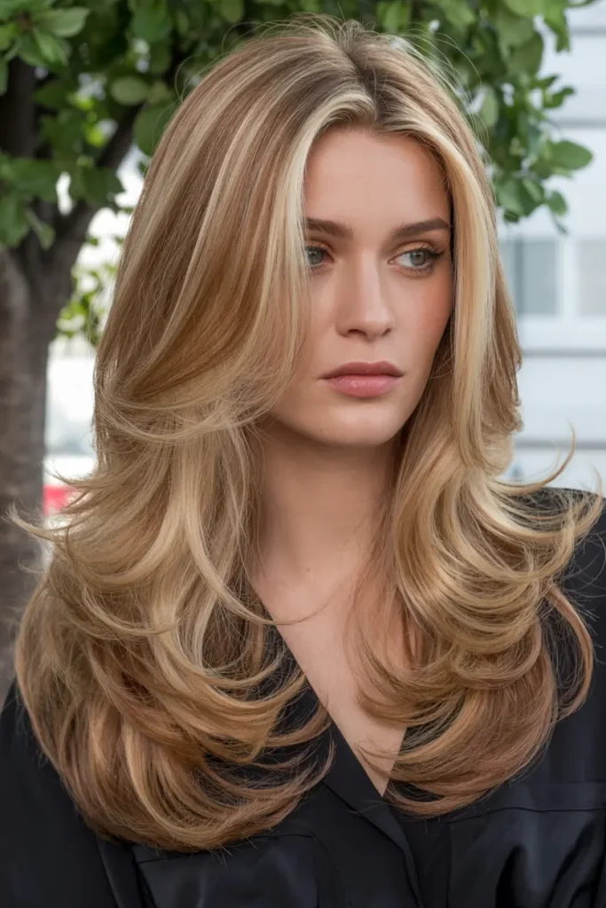 6. Layered 90s Blowout Hair