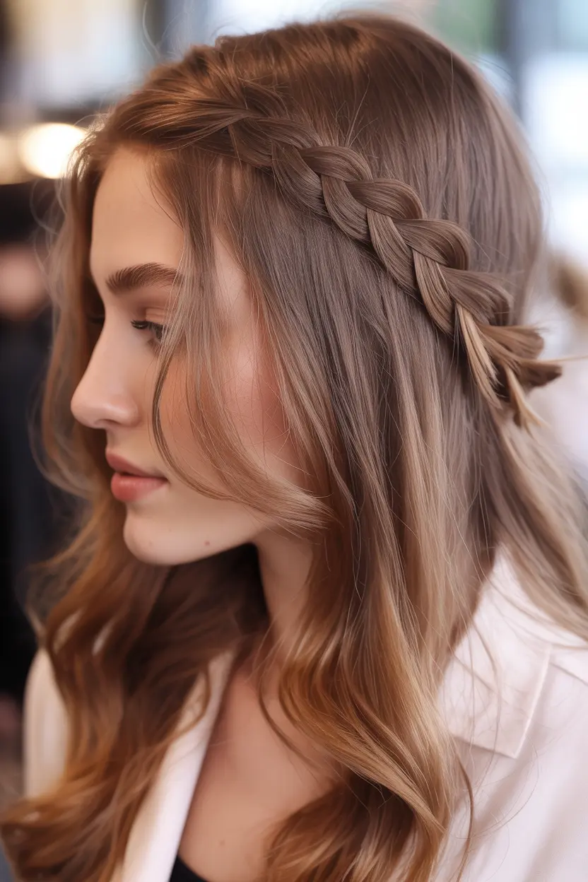 6.lace braid side style