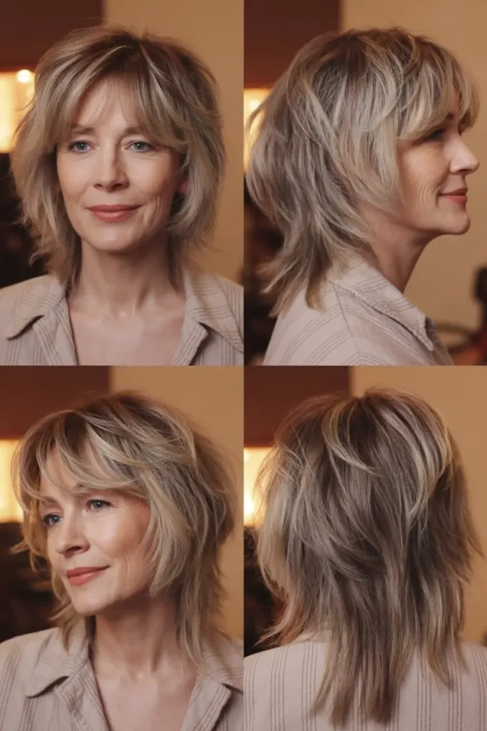 1. Light Brown Shaggy Mullet