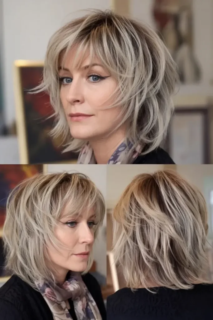 101. Short Shag with Fun Bangs