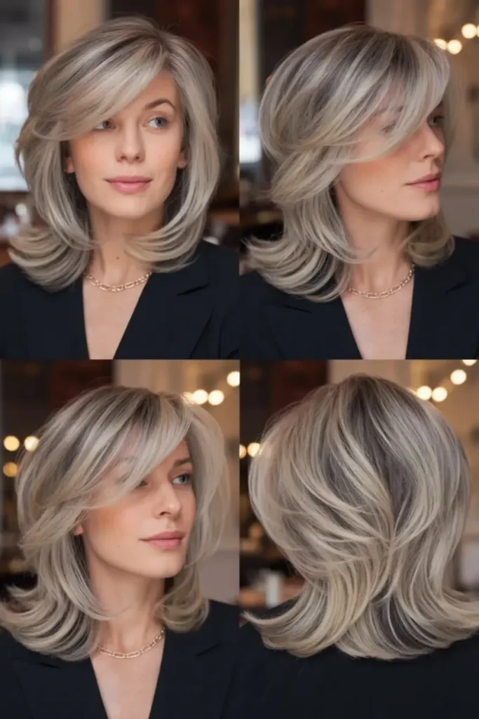 109. Sleek Collarbone Side Part