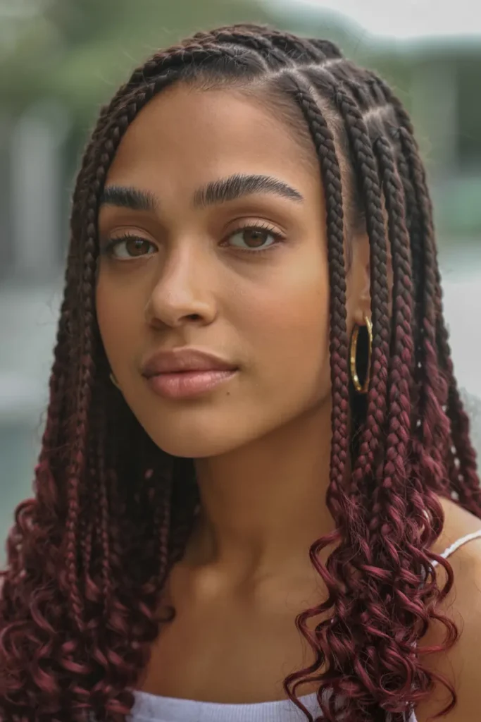 15 Beautiful Fulani Braids Hairstyles to Inspire Your Next Look 29 11. Fulani Braids with Color 1