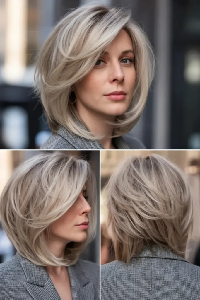 112. Stylish Angled Bob