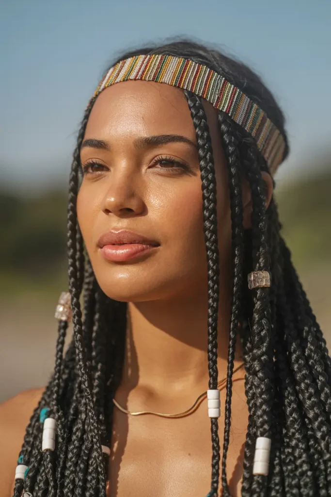 15 Beautiful Fulani Braids Hairstyles to Inspire Your Next Look 37 13. Fulani Braids with Headband 1