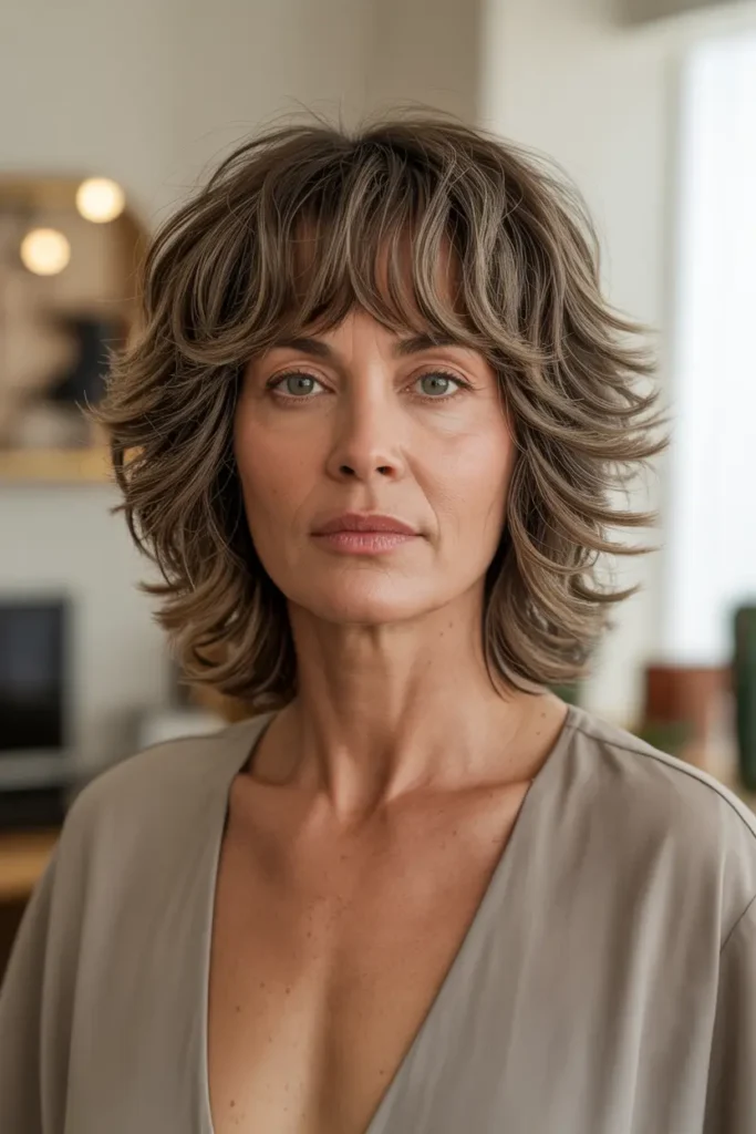 13. Shaggy Cut with Bangs