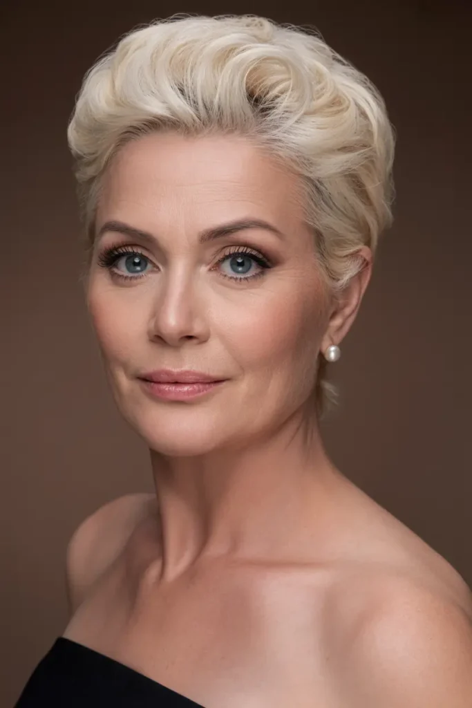 14. Bold Pompadour for Wider Faces