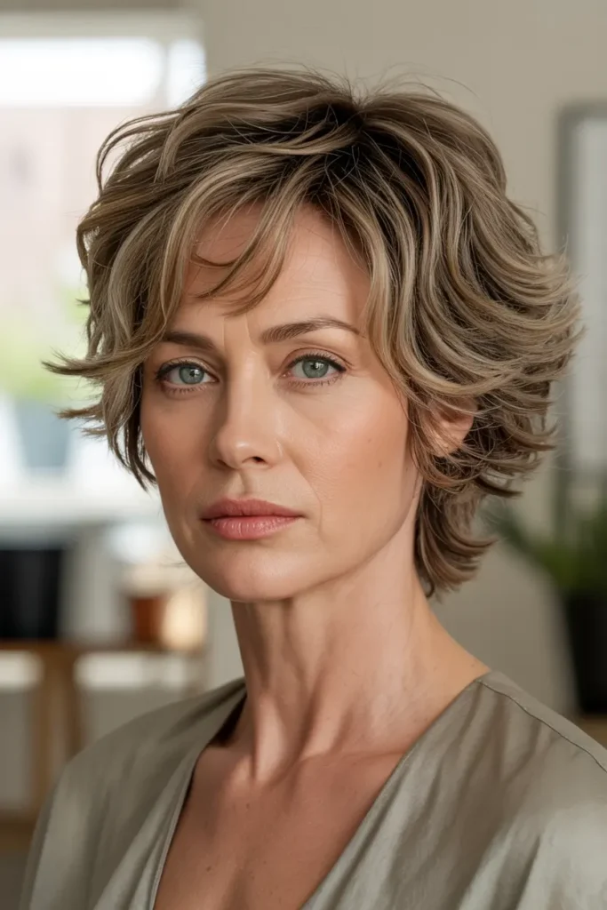 14. Ear Length Shaggy Pixie
