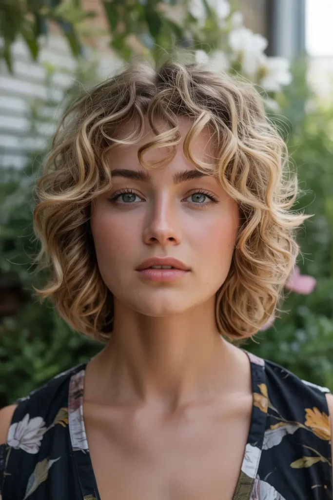 medium length shag haircuts 16. Curly Shag for Medium Length Hair