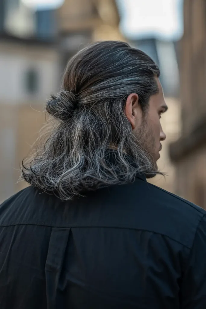 16. Long Hair Half up