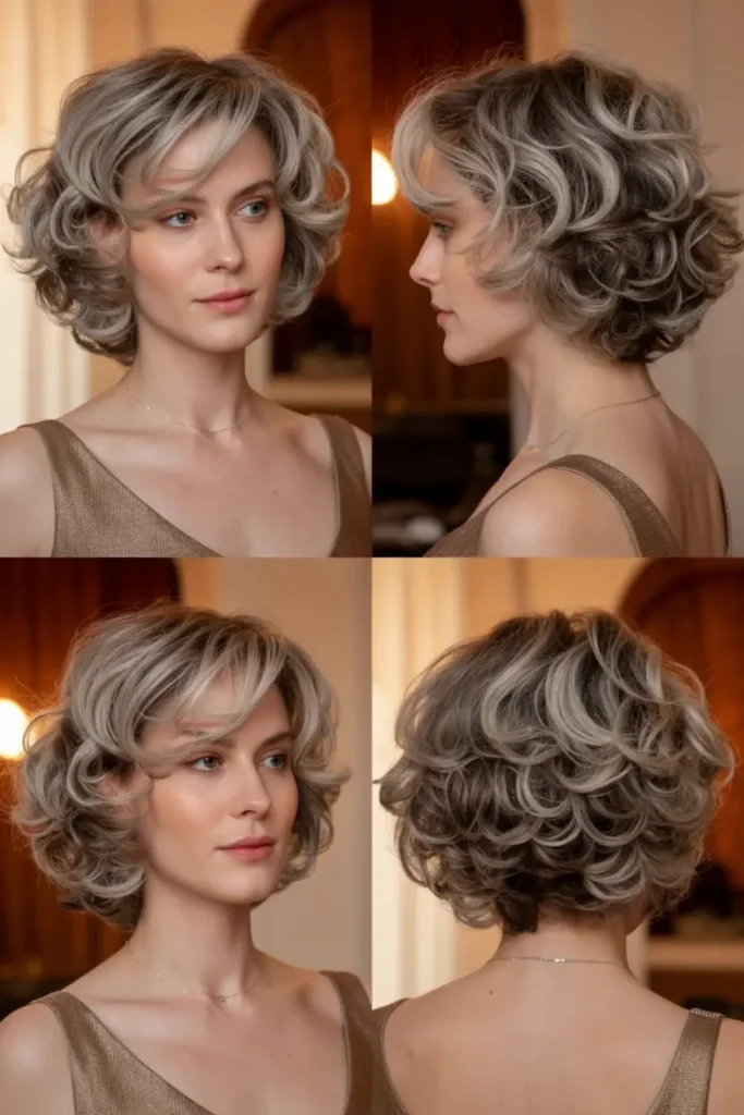 16. Playful Curly Bob