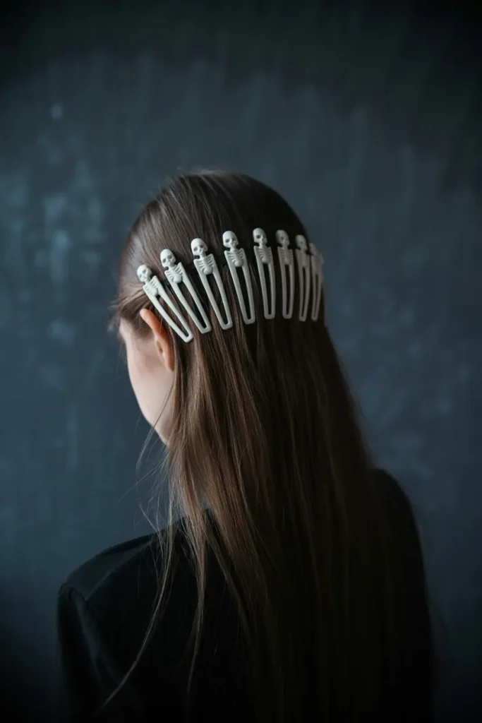 16. Skeleton Clip Style For Little Girls