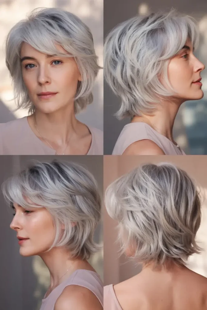 17. Shaggy for Grey Hair