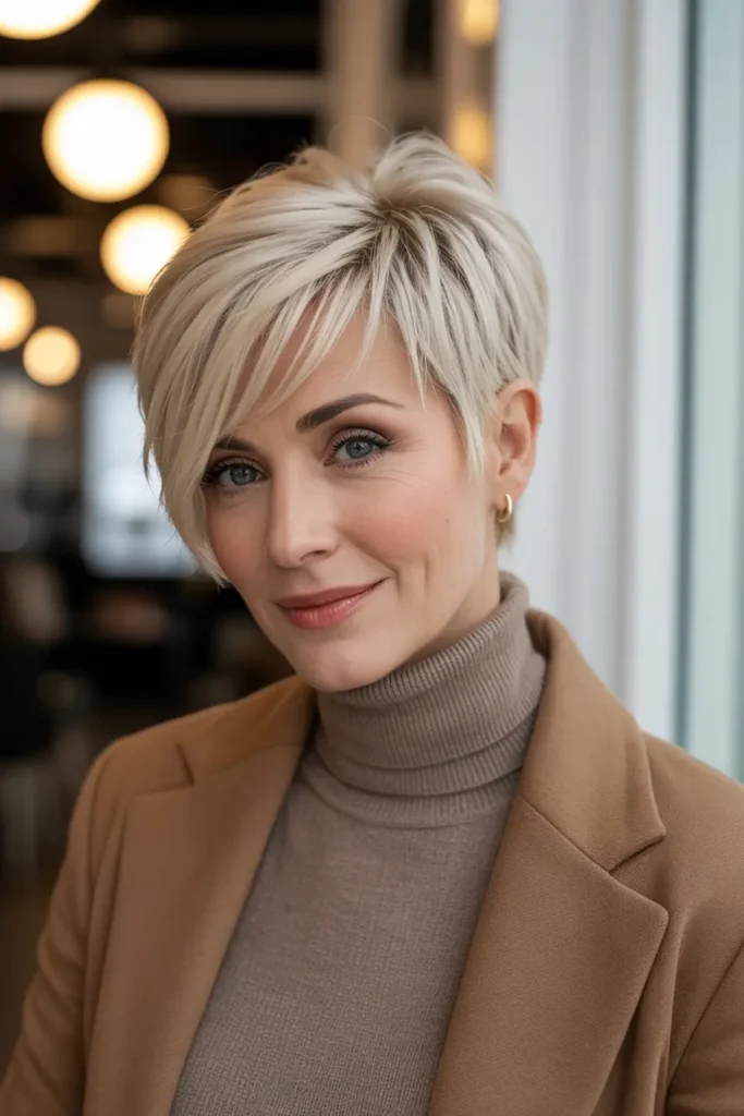 17. Tapered Pixie with Soft Layers