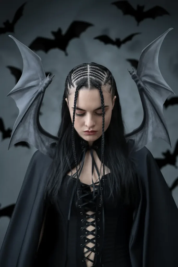 18. Bat Wing Braids