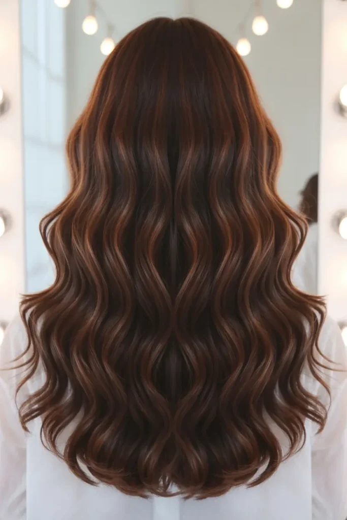 20 Sleek and Stunning Dark Chocolate Brown Hair Color Ideas 35 18. Fudge Dark Chocolate Glow