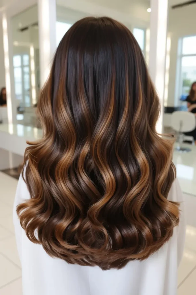 20 Sleek and Stunning Dark Chocolate Brown Hair Color Ideas 3 2. Dark Chocolate Balayage