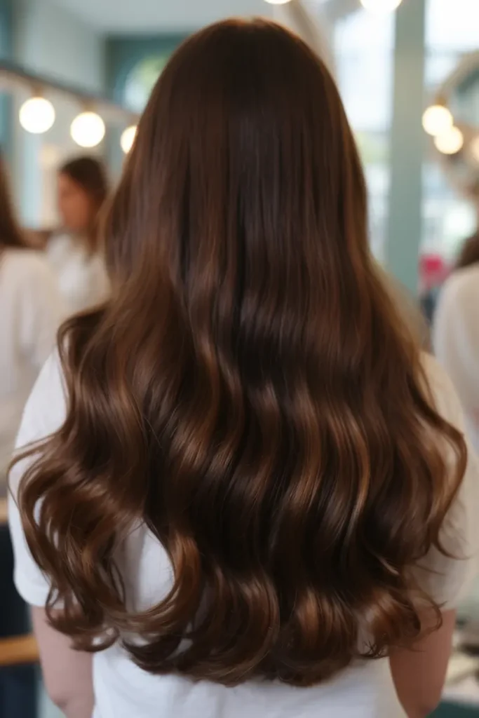 20 Sleek and Stunning Dark Chocolate Brown Hair Color Ideas 39 20. Matte Dark Chocolate Finish