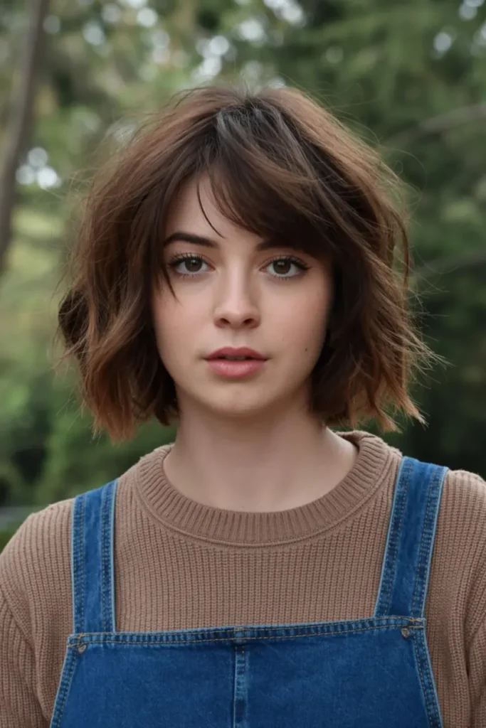 medium length shag haircuts 20. Textured Shag with Tousled Ends