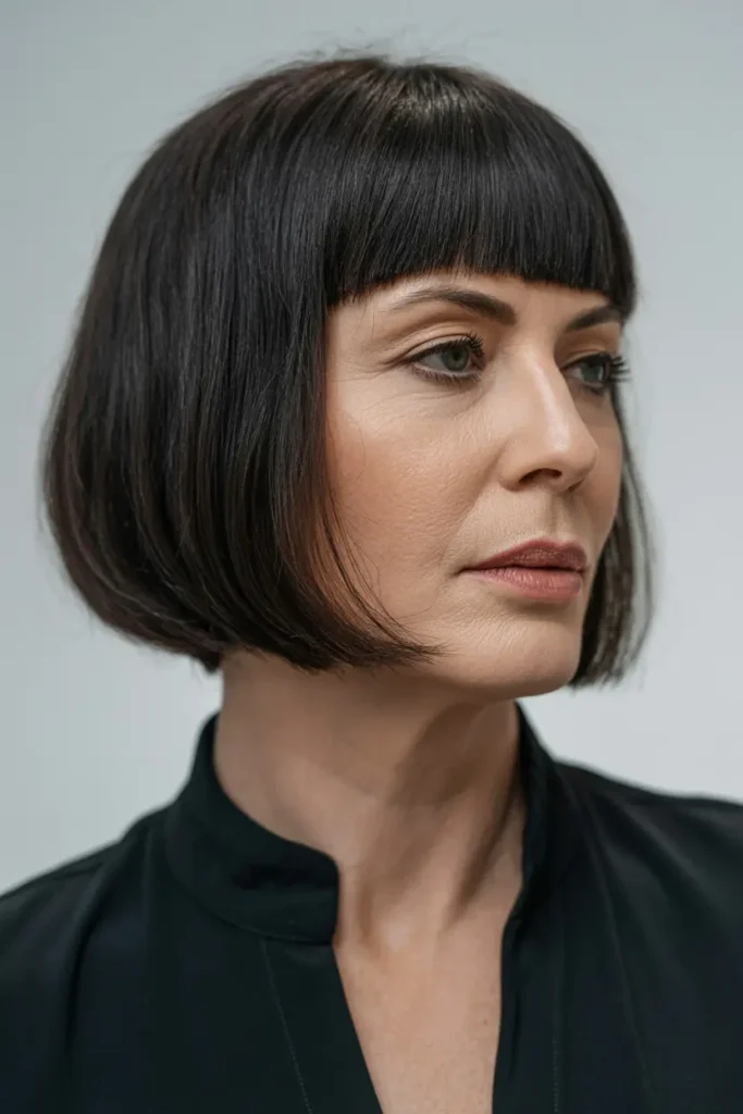 21. Blunt Bob with Fringe
