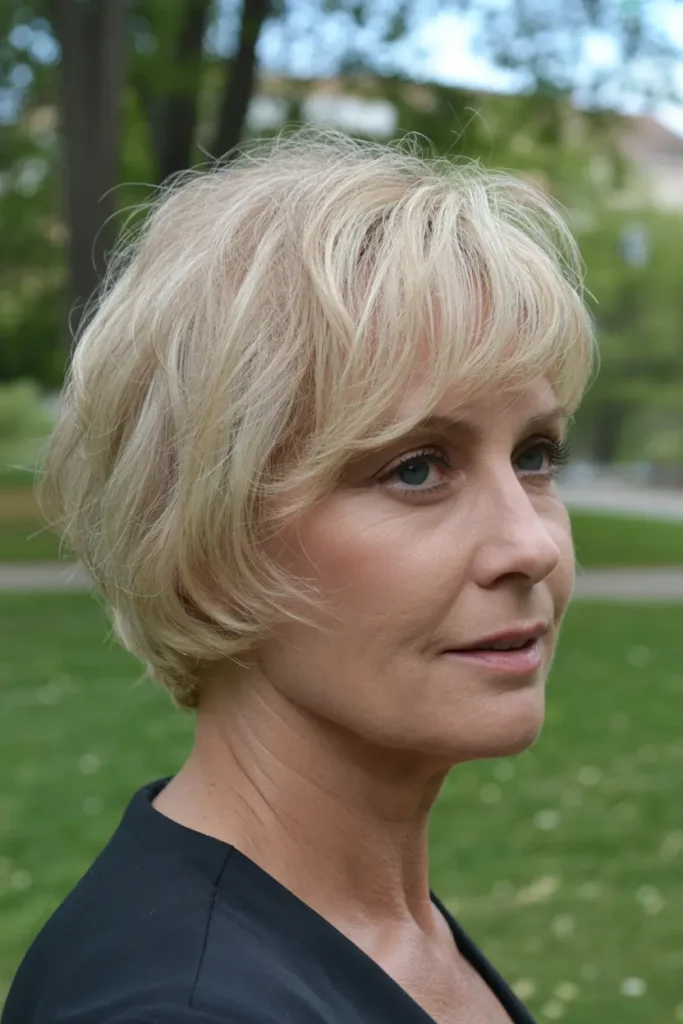 23. Short Layered Shaggy Cut 1