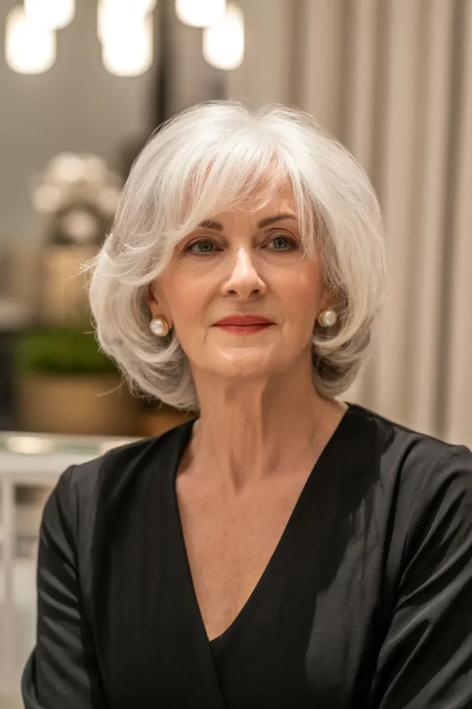 25. Layered Rounded Bob