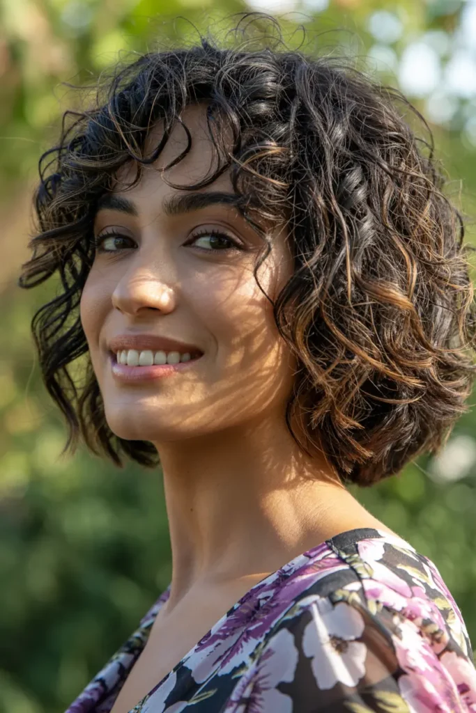 27. Curly Tousled Bob