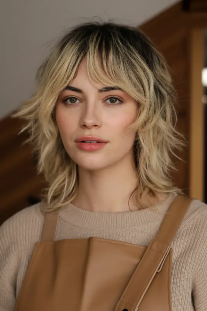 40 Trendy Medium Length Shag Haircuts to Try in 2025 38 29. Medium Shag with Textured Fringe