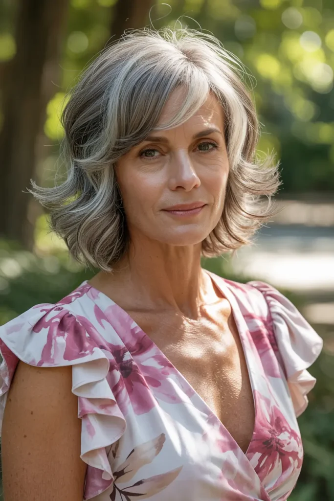 3. Layered Bob with Side Part