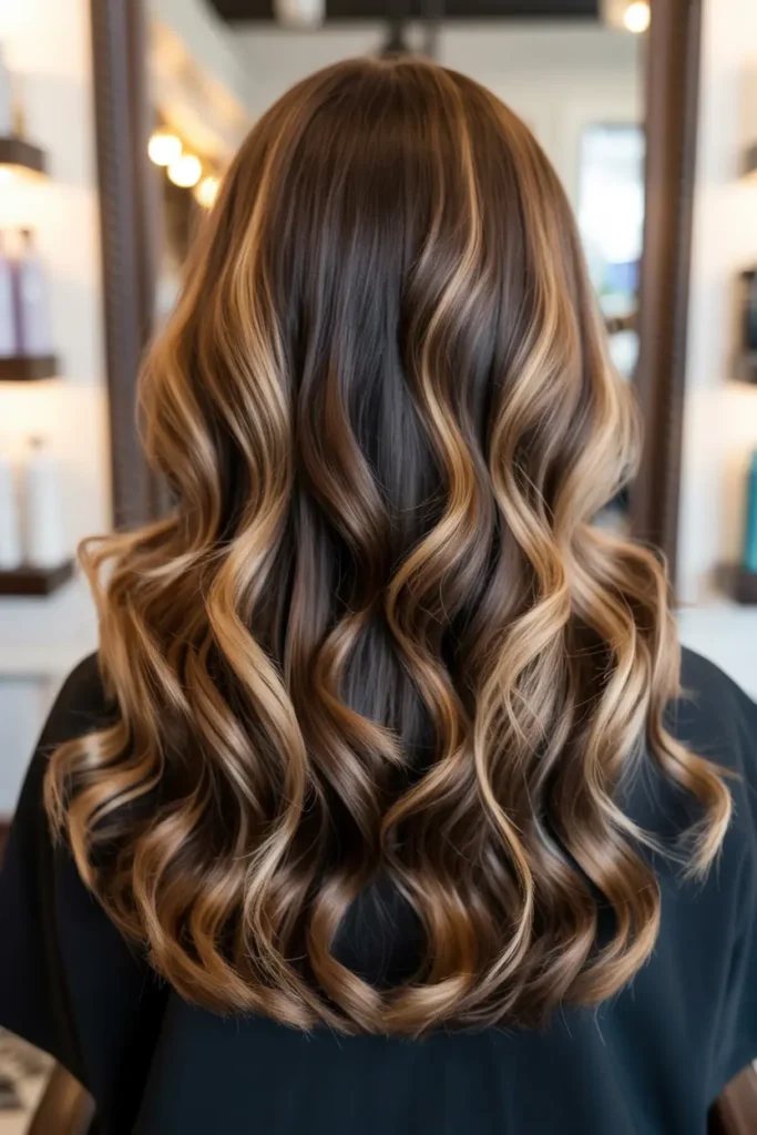 20 Sleek and Stunning Dark Chocolate Brown Hair Color Ideas 5 3. Warm Dark Chocolate Glow