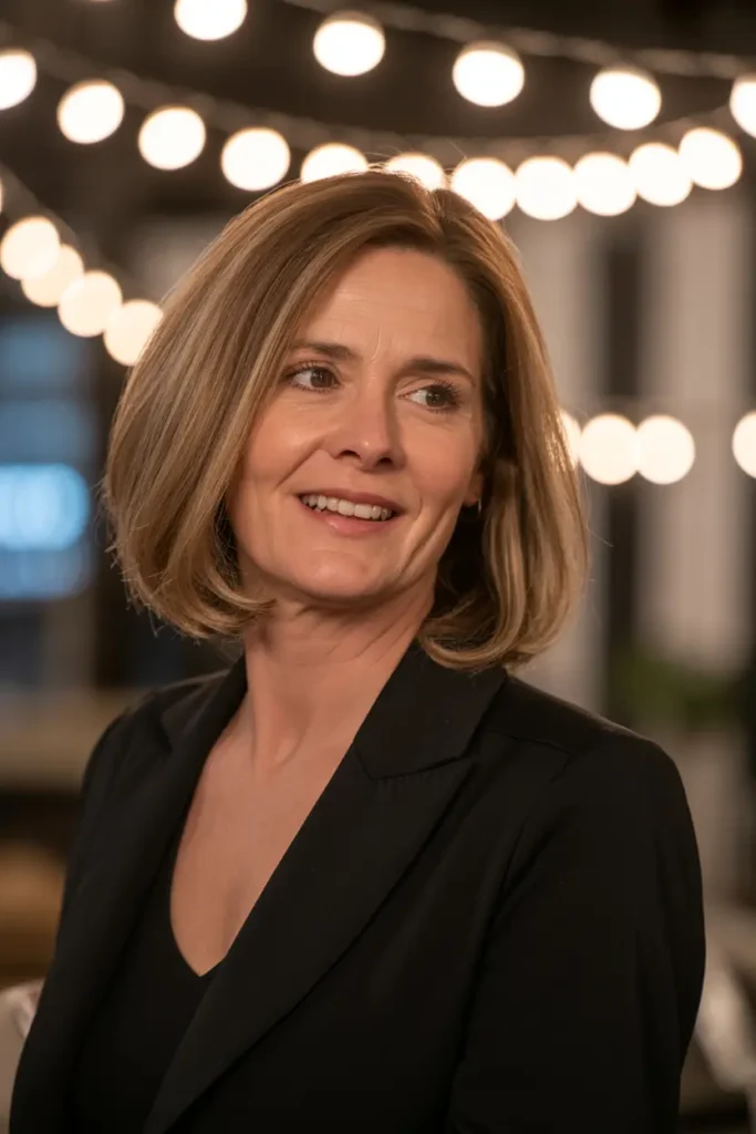 31. Chin Length Layered Bob