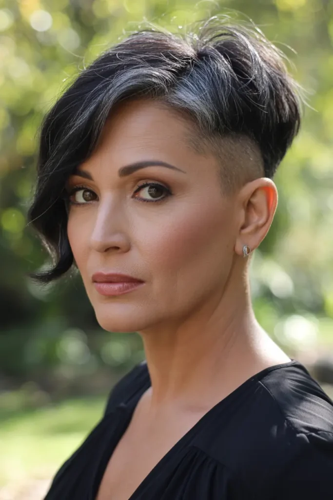 34. Tapered Pixie with Undercut