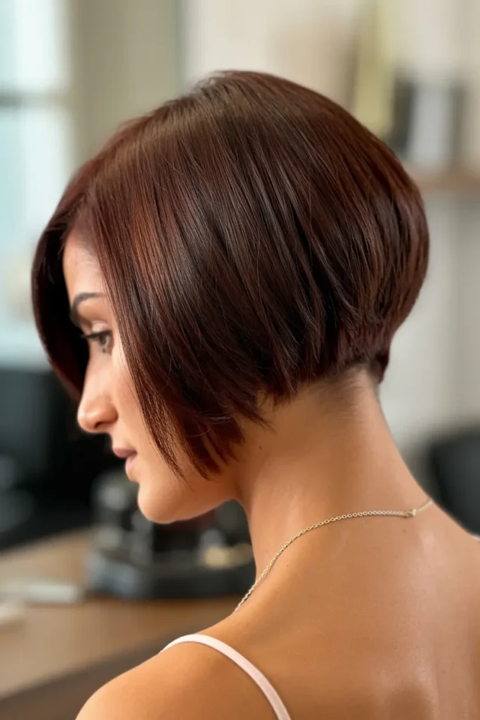 37. Sleek Short Wedge Cut