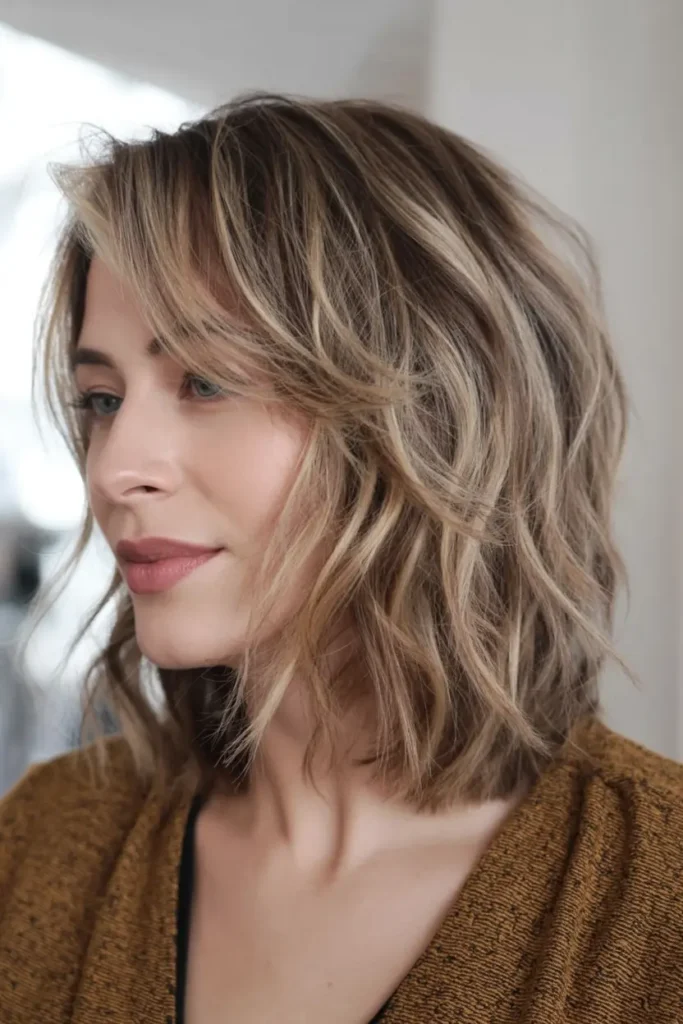 39. Layered Wedge with Flicked Ends
