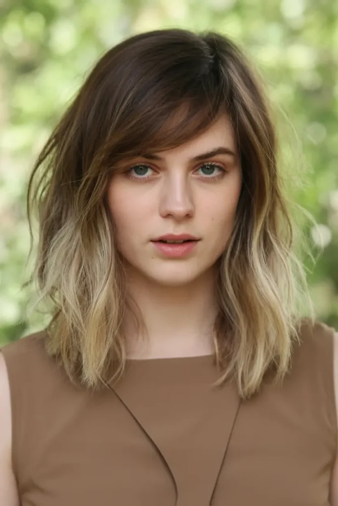 medium length shag haircuts 4. Textured Shag with Side Bangs