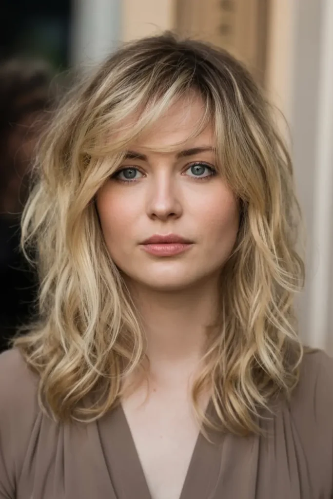 medium length shag haircuts 40. Soft Feathered Shag with Long Layers