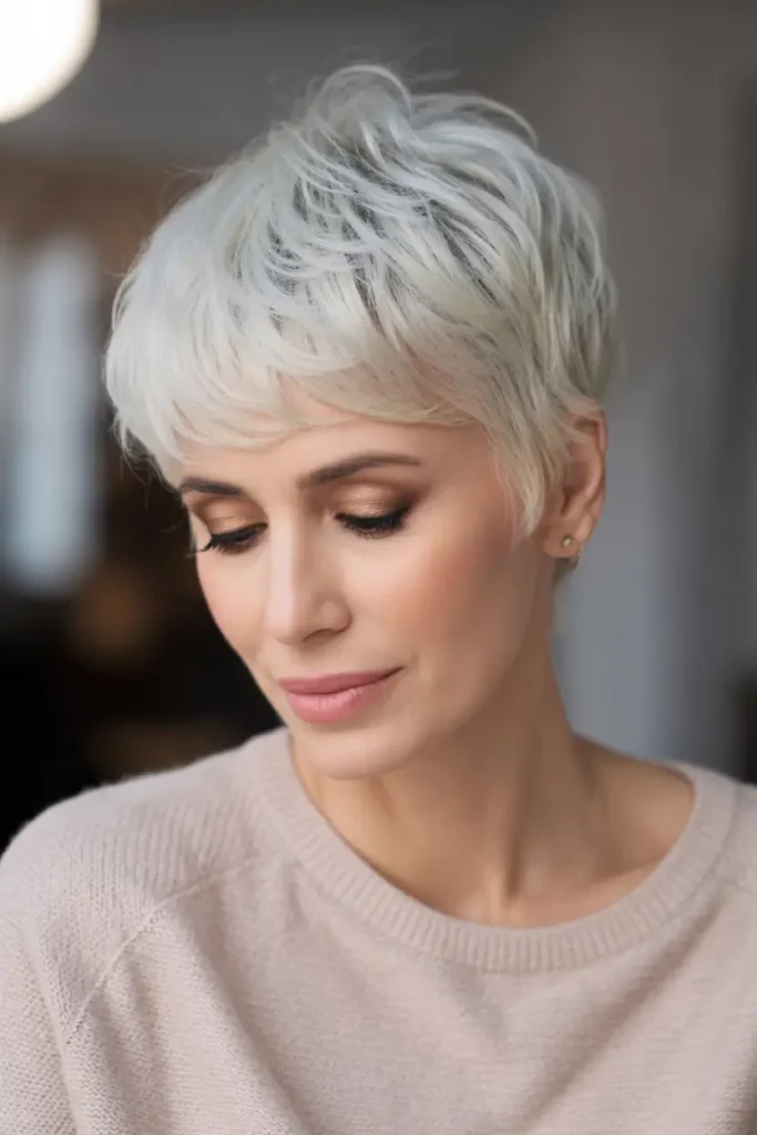 40. Textured Wedge Pixie