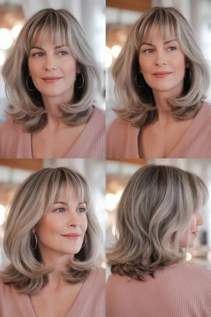 42. Face Framing Bottleneck Bangs