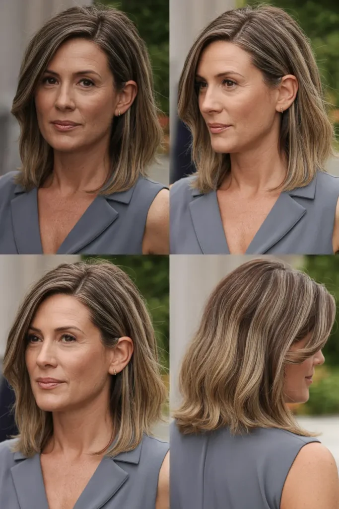 49. Sun Kissed Balayage Lob