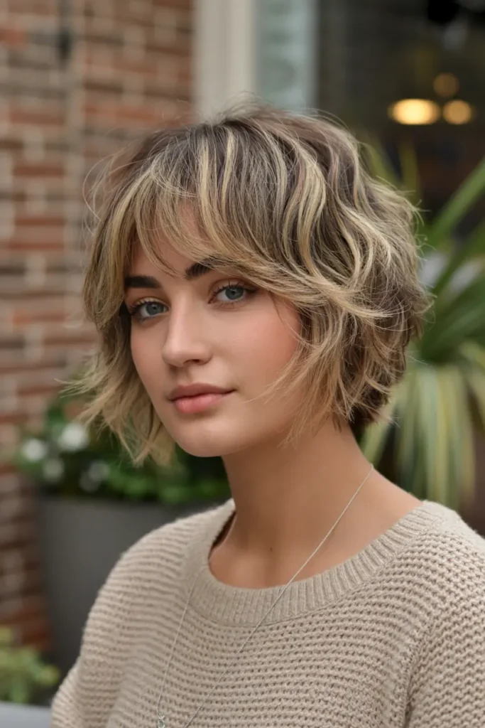 medium length shag haircuts 5. Choppy Shaggy Bob