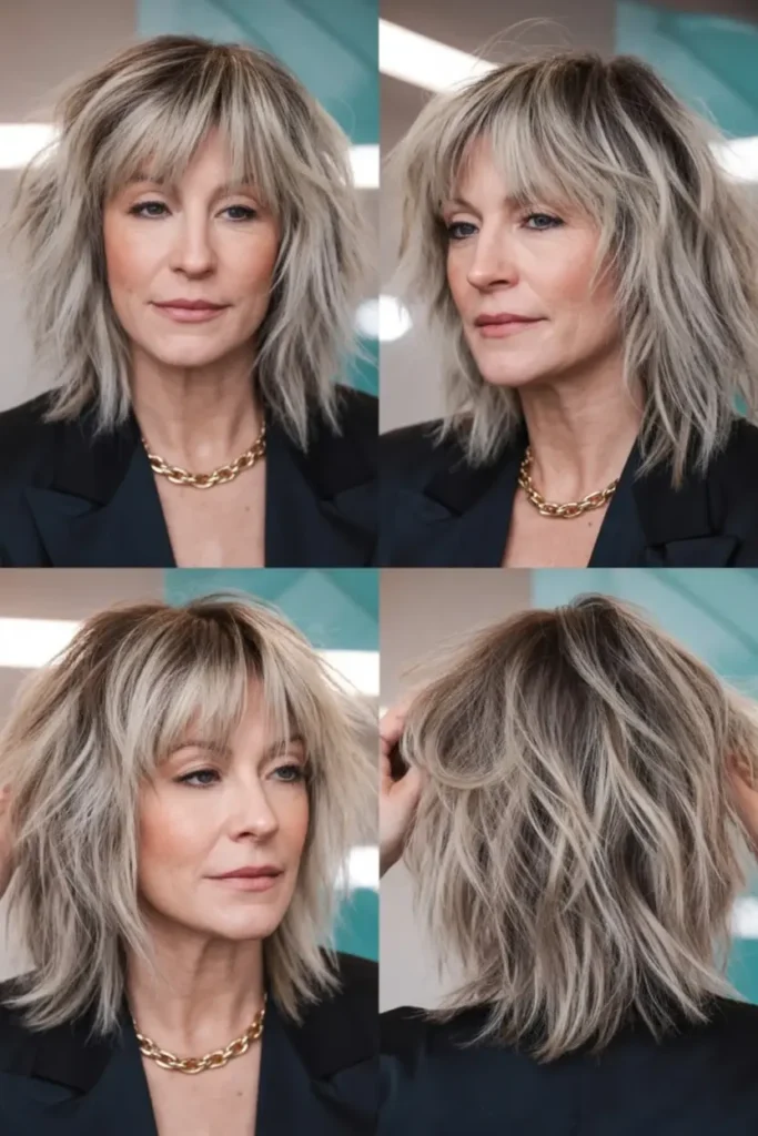 51. Edgy Choppy Shag with Fringe