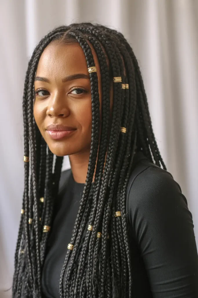 15 Beautiful Fulani Braids Hairstyles to Inspire Your Next Look 15 6. Fulani Braids with Cuffs 1